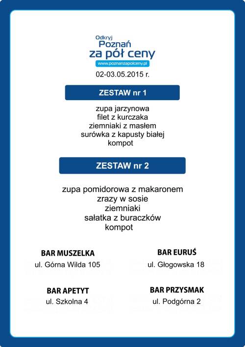 Poznań za 1/2 ceny